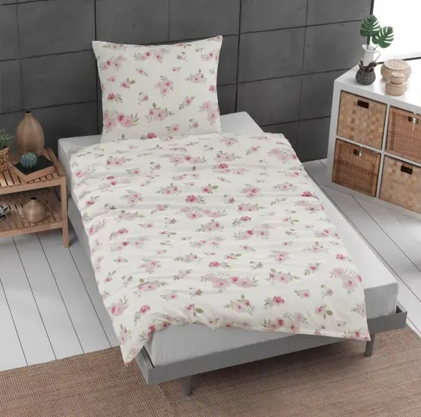 Traumschlaf Flanell Bettwäsche Rose